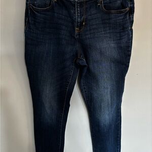 Old Navy Women's Deep Indigo Curvy/Profile Skinny Jeans Size 14